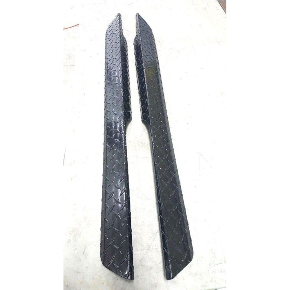 EZGO Golf Cart Diamond Plate Rocker Panel covers Pair 94-12 TXT BLACK Made USA